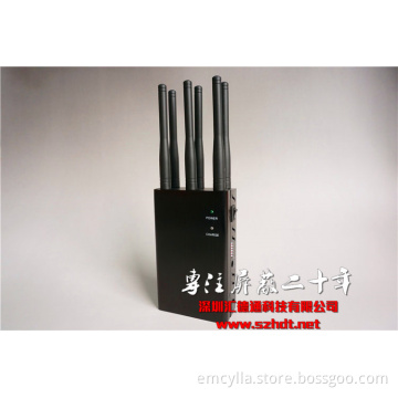 Handheld, Built-in Battery, Portable, 2g 3G 4G Lte GSM CDMA Cellphone WiFi Bluetooth GPS Signal Blocker, Jammer